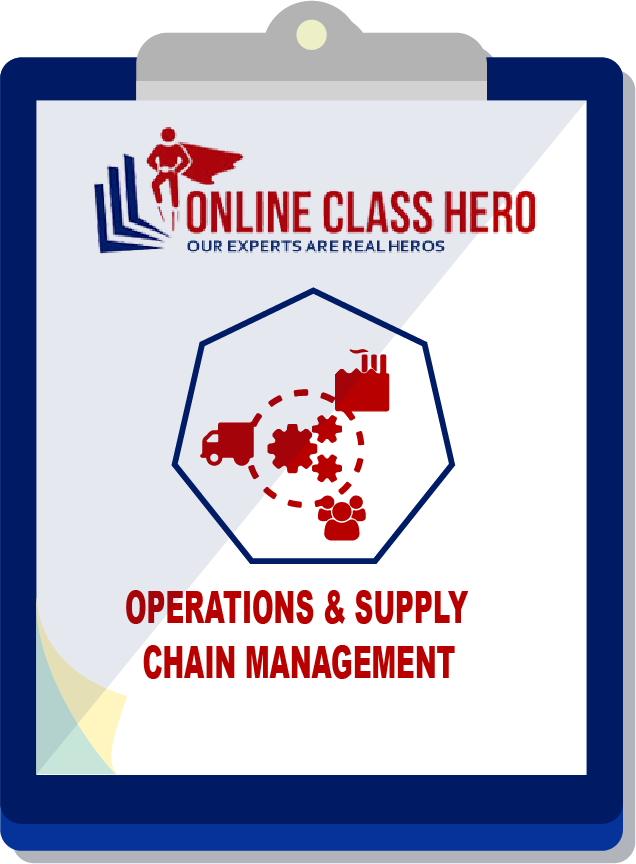 Operations and Supply Chain Management